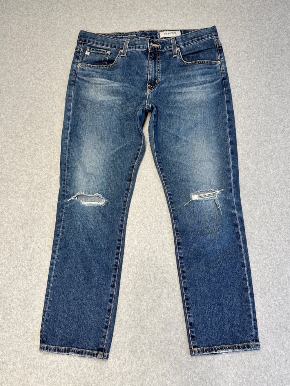 AG Adriano Goldschmied The Ex Boyfriend Slim Distressed Jeans